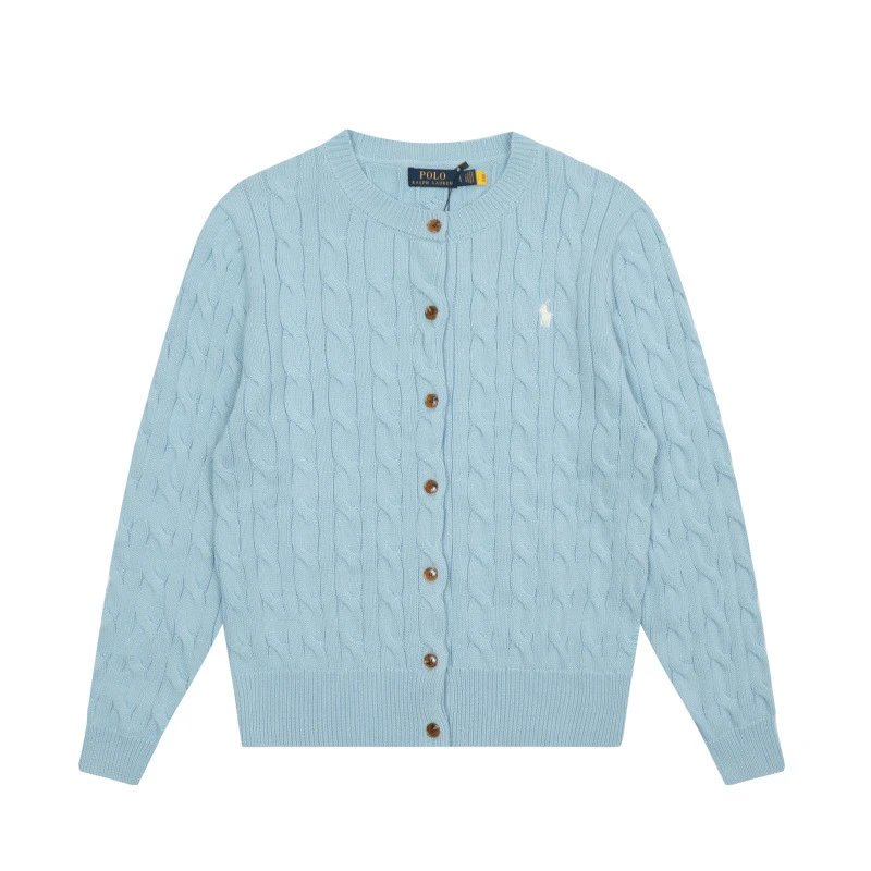 Ralph Lauren Cable Knit Cardigan Forest Green Cardigan - 36