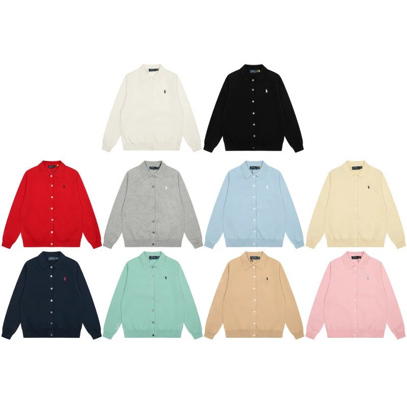 Polo Ralph Lauren Classic Cotton Knit Cardigan Pink - 3