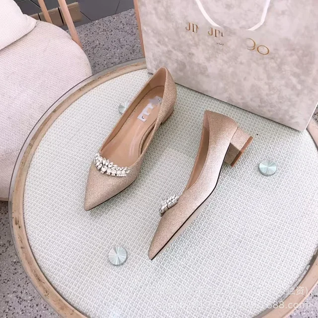 Jimmy Choo High Heels Bing crystal-strap pointed-toe mules product detail image 24