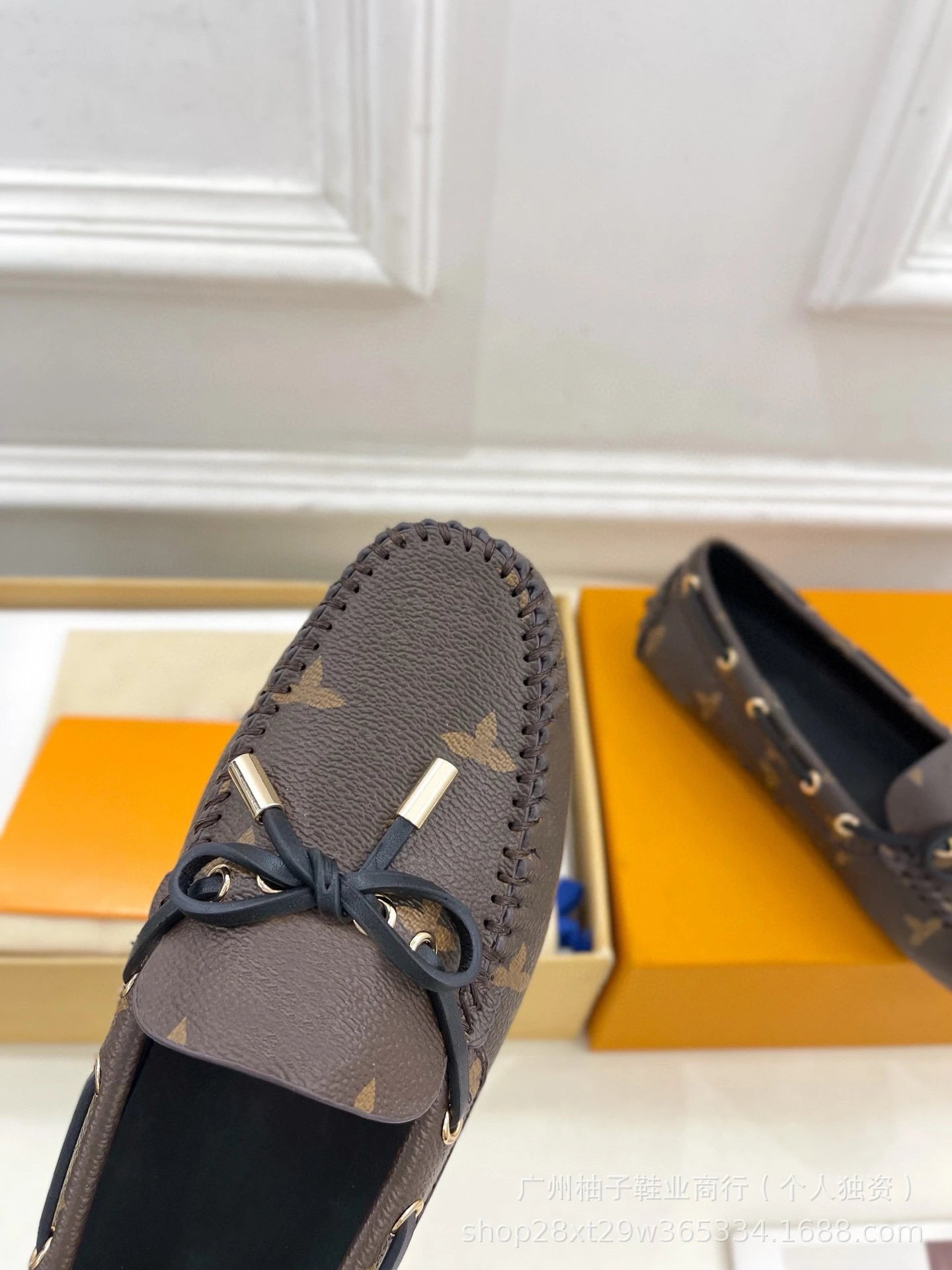 Louis Vuitton Monogram Palm Springs Loafers Beige Brown Leather Loafers - 11