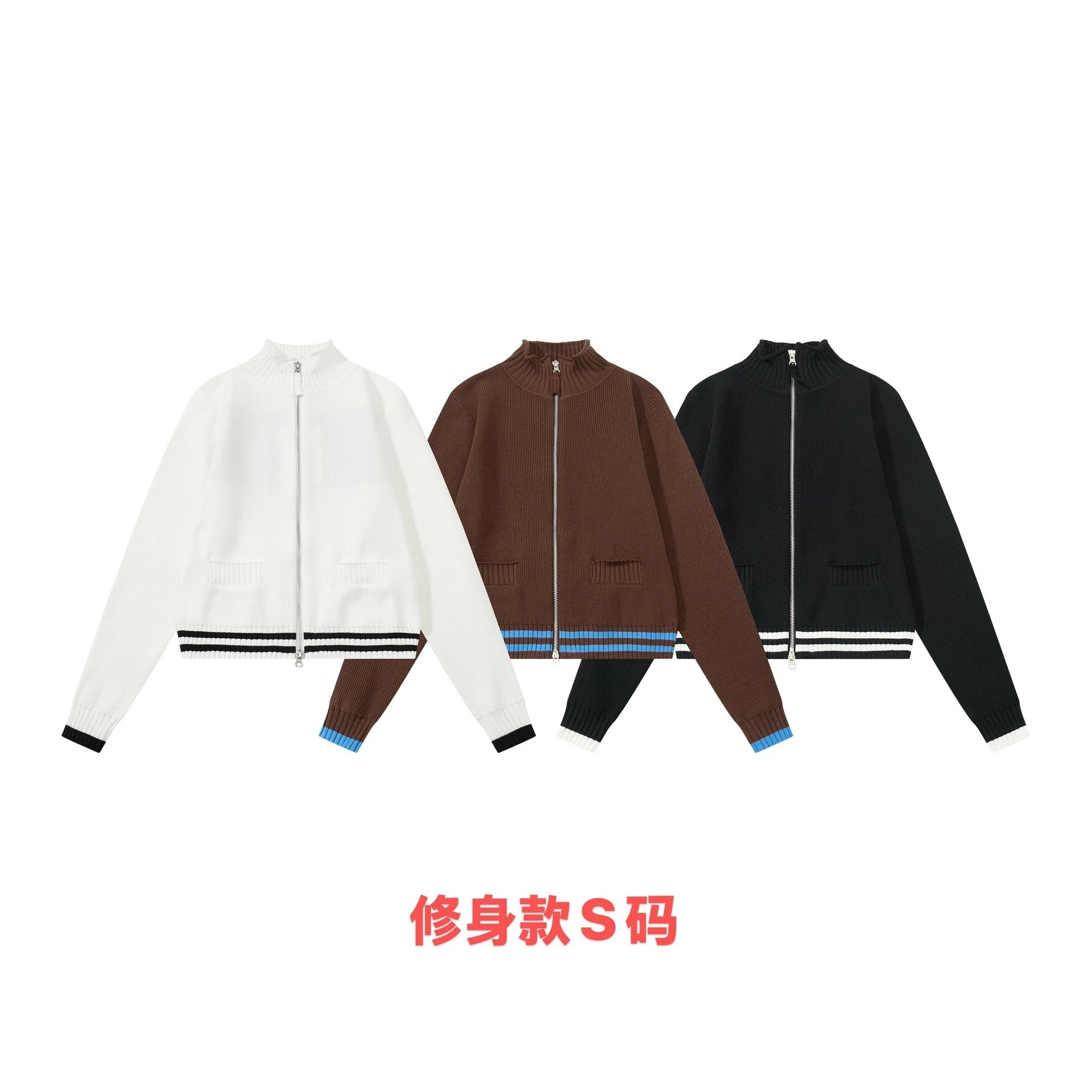 Matin Kim Logo Stripe Turtleneck Sweater Black - 5