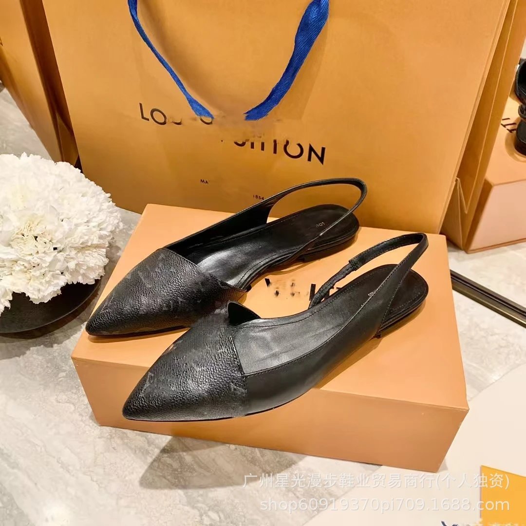 Louis Vuitton Bow Detail Pointed-Toe Pumps Beige Monogram Leather Heels - 6
