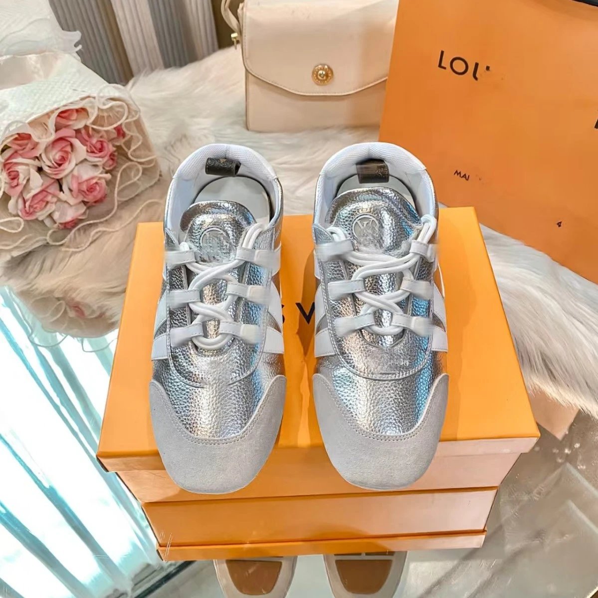 Louis Vuitton Sneakers Low-Top Lace-Up Monogram Colorblock image 4