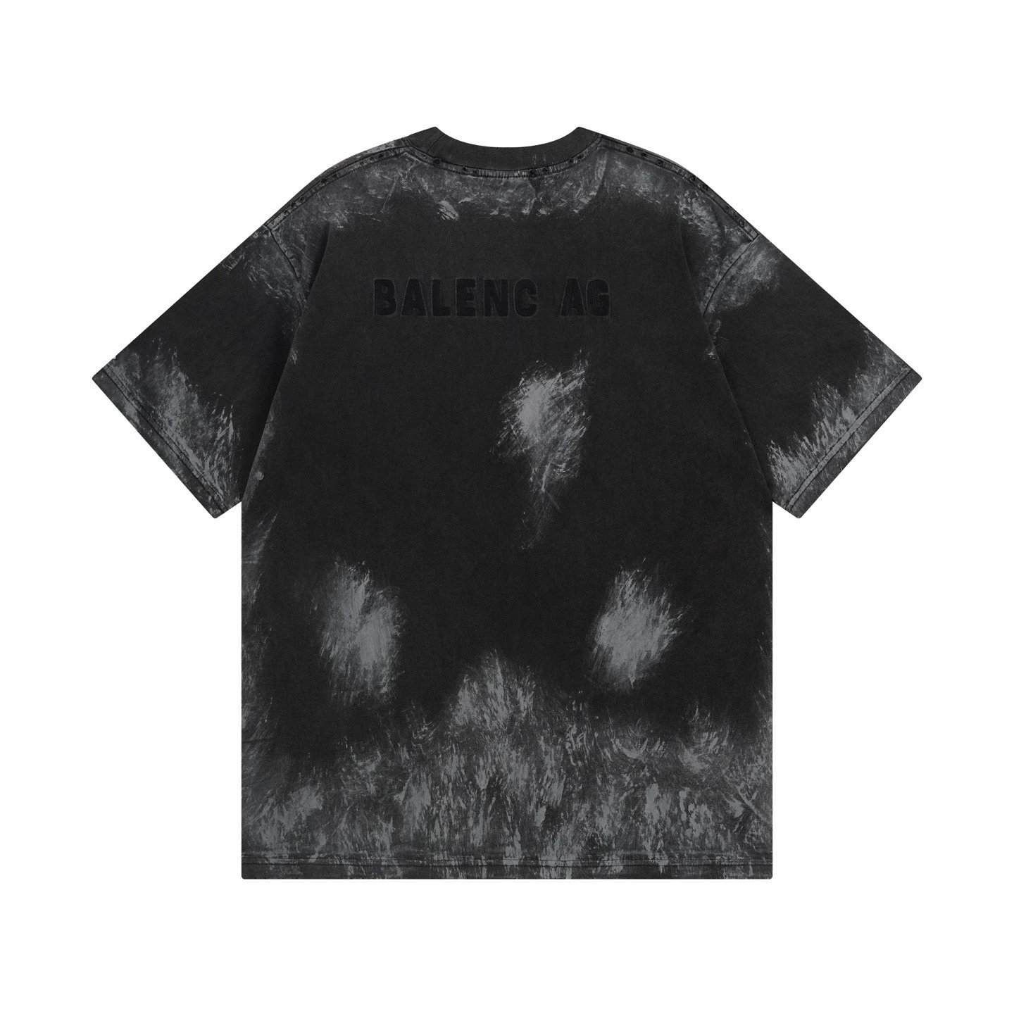 Balenciaga Acid Wash Black T-Shirt - 7