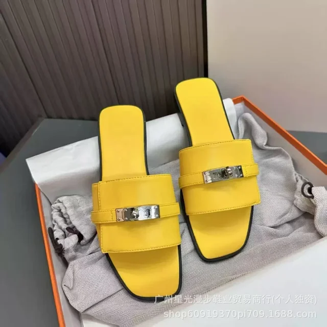 Unbranded Sandals Flat slide with turn-lock and studded strap detail product detail image 15