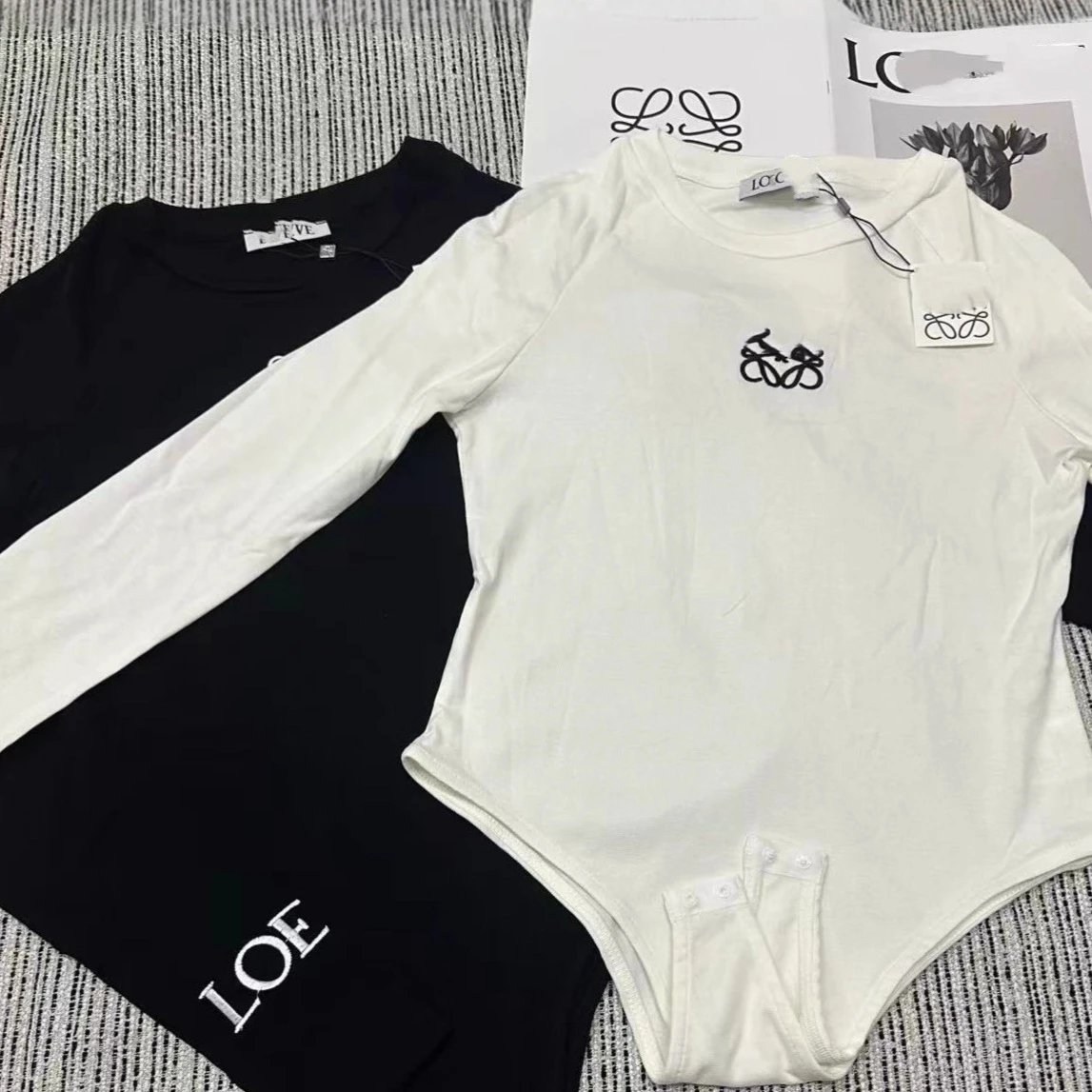Loewe Underwear Long-Sleeve Logo Bodysuit image 4