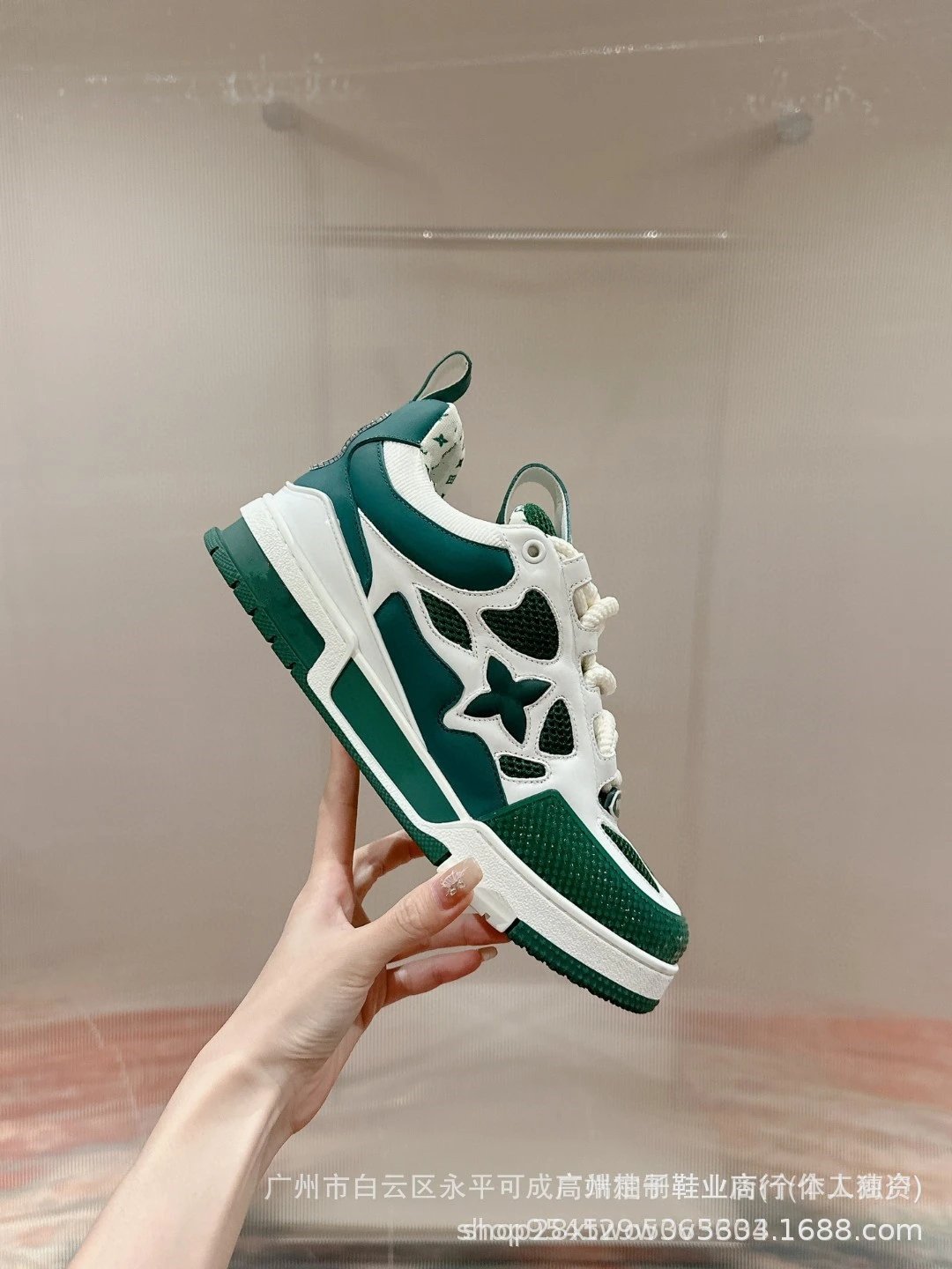 Off-White x Louis Vuitton Archlight Black Mesh Sneakers - 24