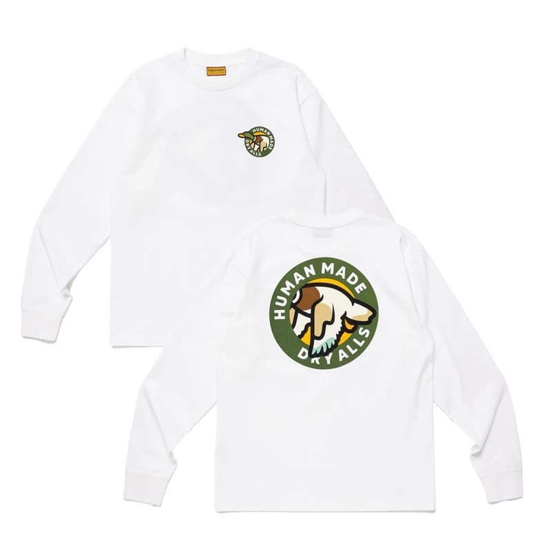 Human Made Tiger Graphic Long-Sleeve T-Shirt Army Green - 3