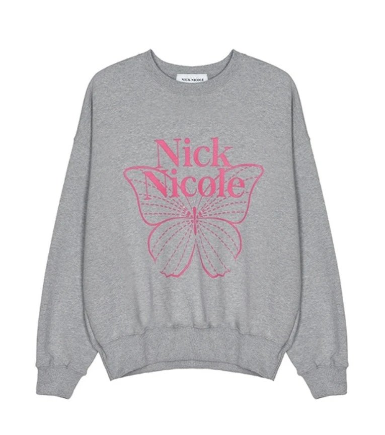 Nick Nicole Butterfly Graphic Sweatshirt Black - 18