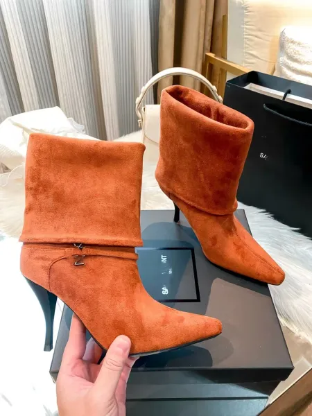 Saint Tears Slouchy Cuff Ankle Boots Black - 15
