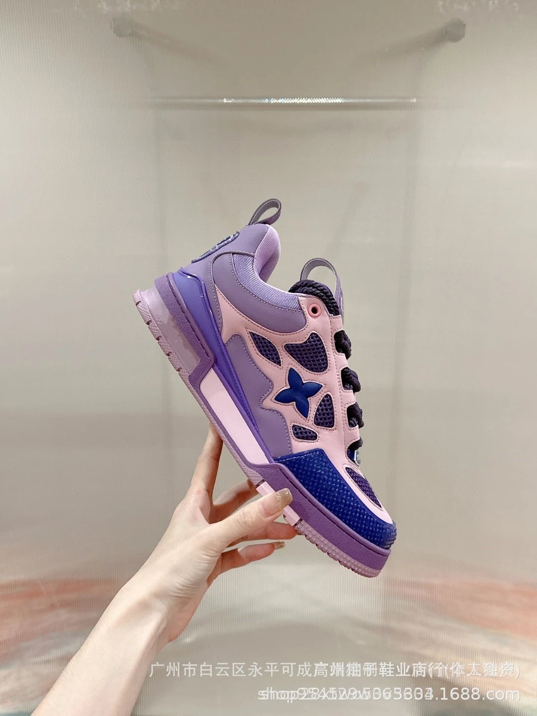 Off-White x Louis Vuitton Archlight Black Mesh Sneakers - 18