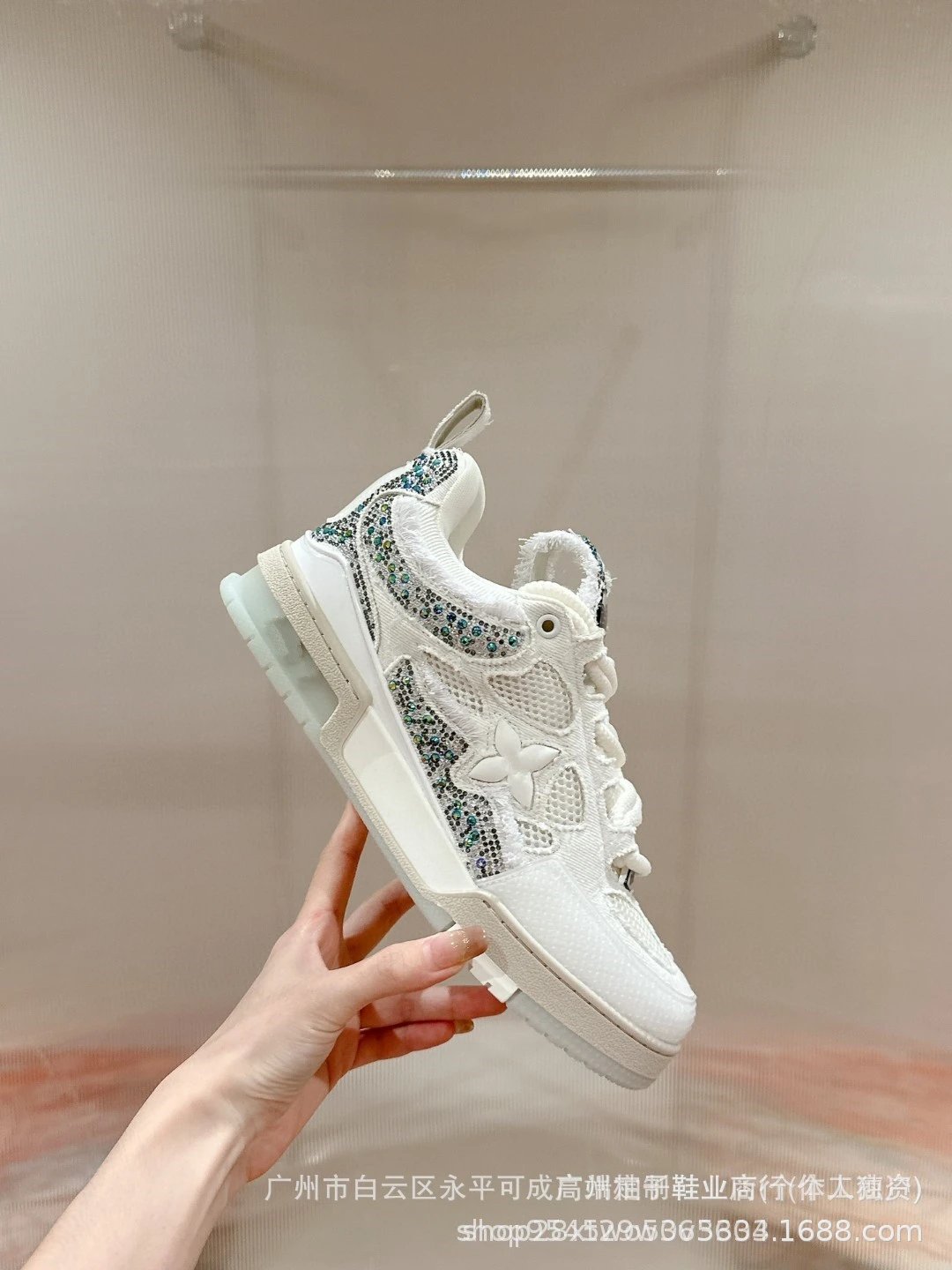 Off-White x Louis Vuitton Archlight Black Mesh Sneakers - 13