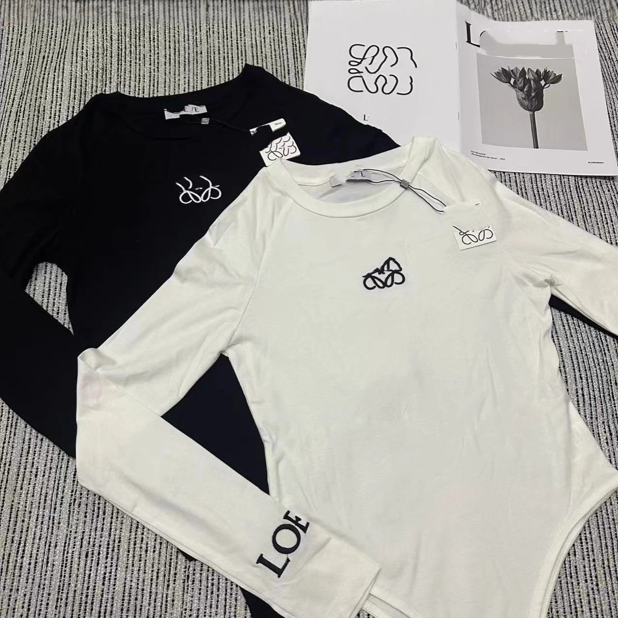 Loewe Underwear Long-Sleeve Logo Bodysuit image 3