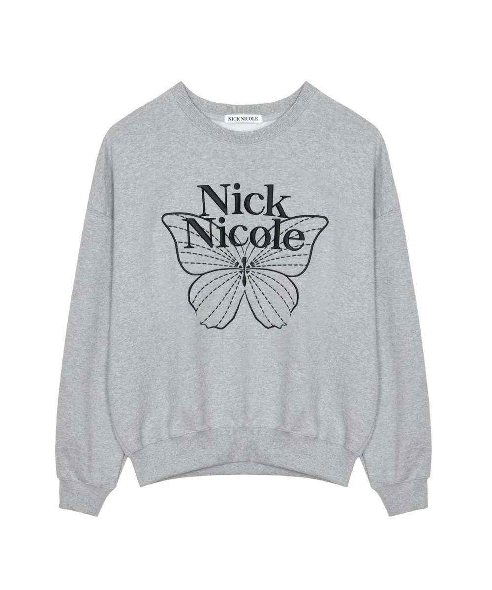 Nick Nicole Butterfly Graphic Sweatshirt Black - 65