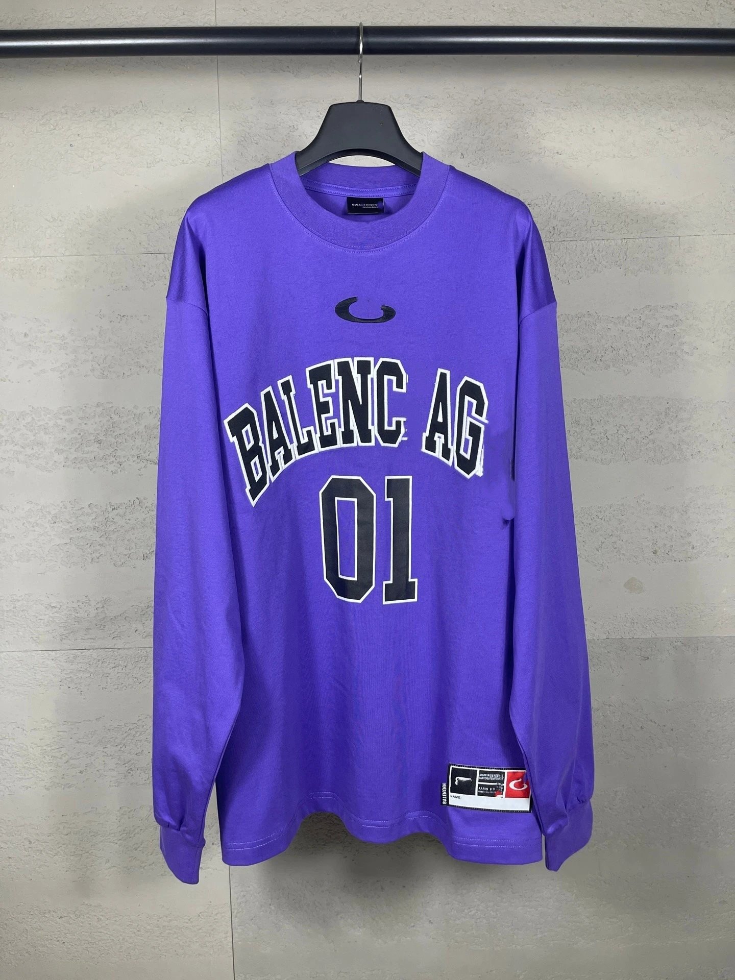 Off-White 01 Number Long Sleeve T-Shirt White - 8