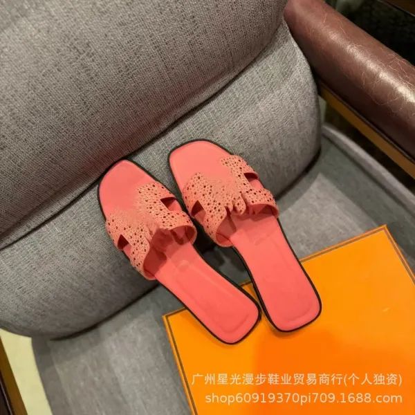 Hermès Oran Sandals Black Crystal-Embellished Slippers - 9