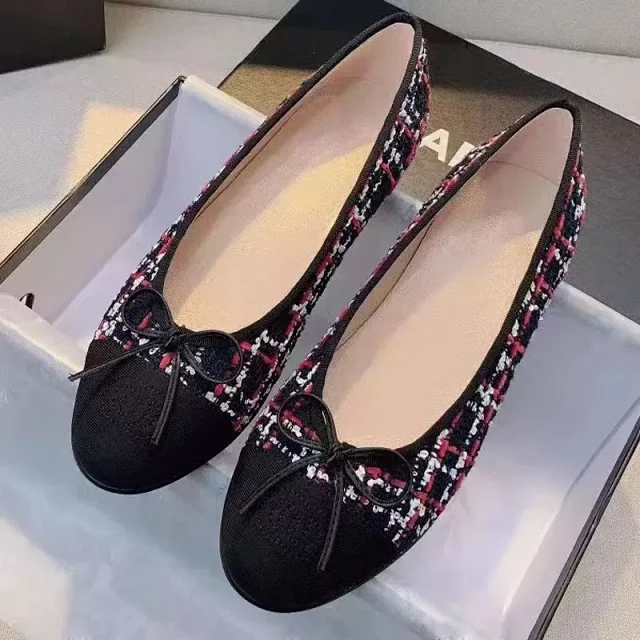 Chanel Leather Shoes Bow Ballet Flats product detail image 4