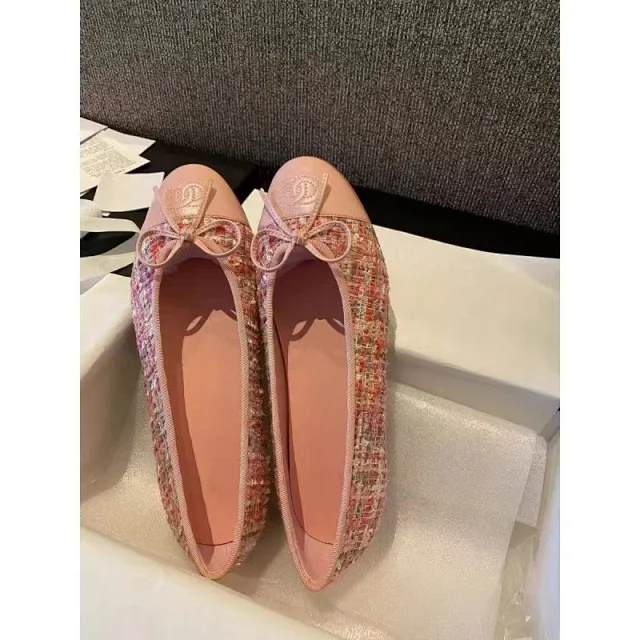 Chanel Leather Shoes Bow Ballet Flats product detail image 12