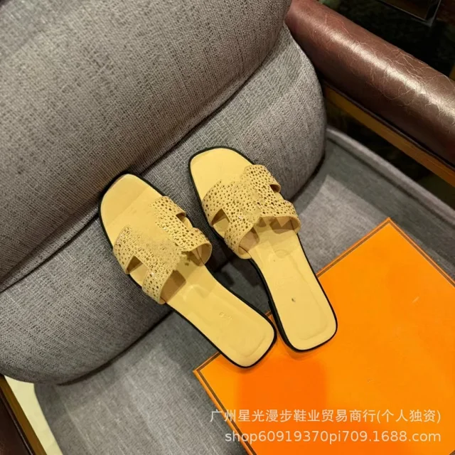 Unbranded Slippers Rhinestone H-Strap Slides product detail image 5