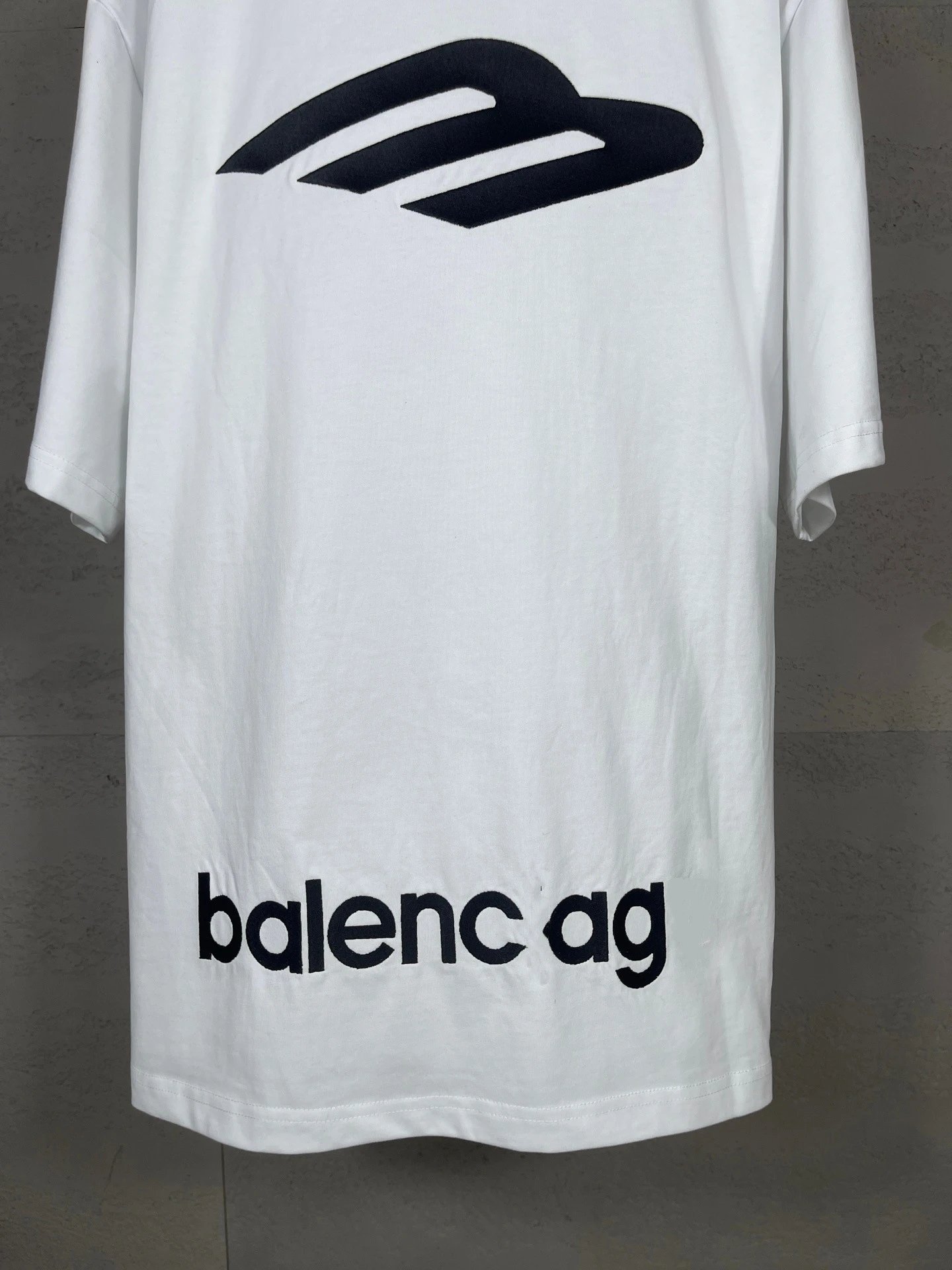 Balenciaga AG Logo Print Oversized T-Shirt Black - 16