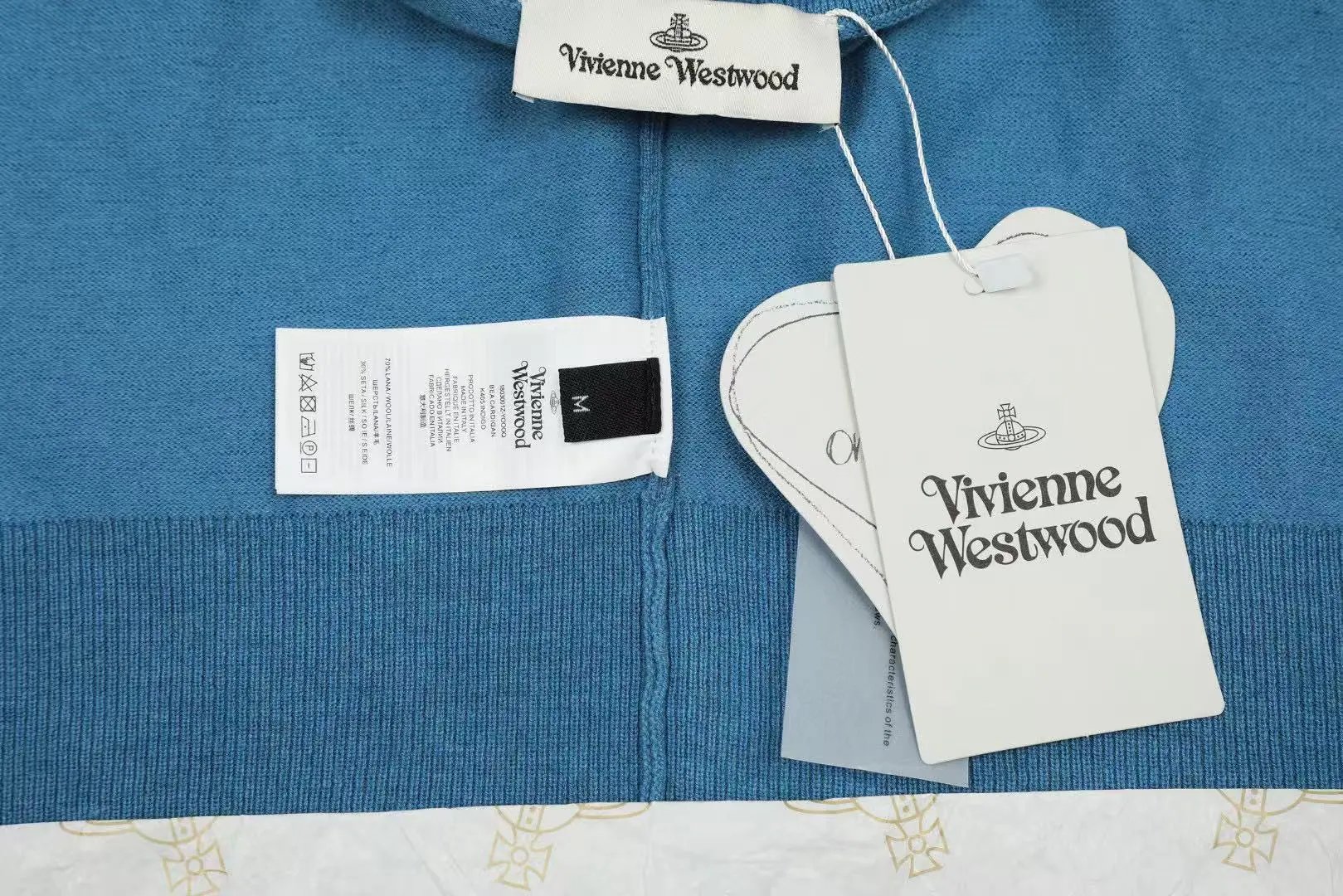 Vivienne Westwood Orb Embroidered Gray Cardigan - 3