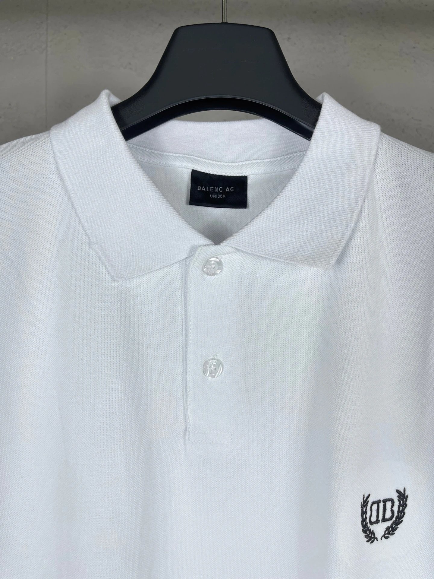 Balenciaga Logo-Embroidered Black Polo - 9