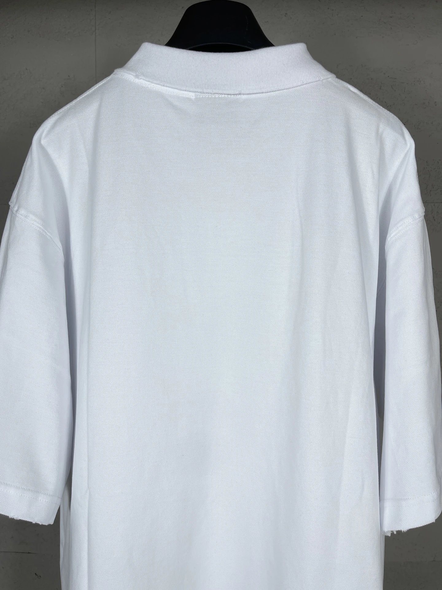 Balenciaga Logo-Embroidered Black Polo - 12