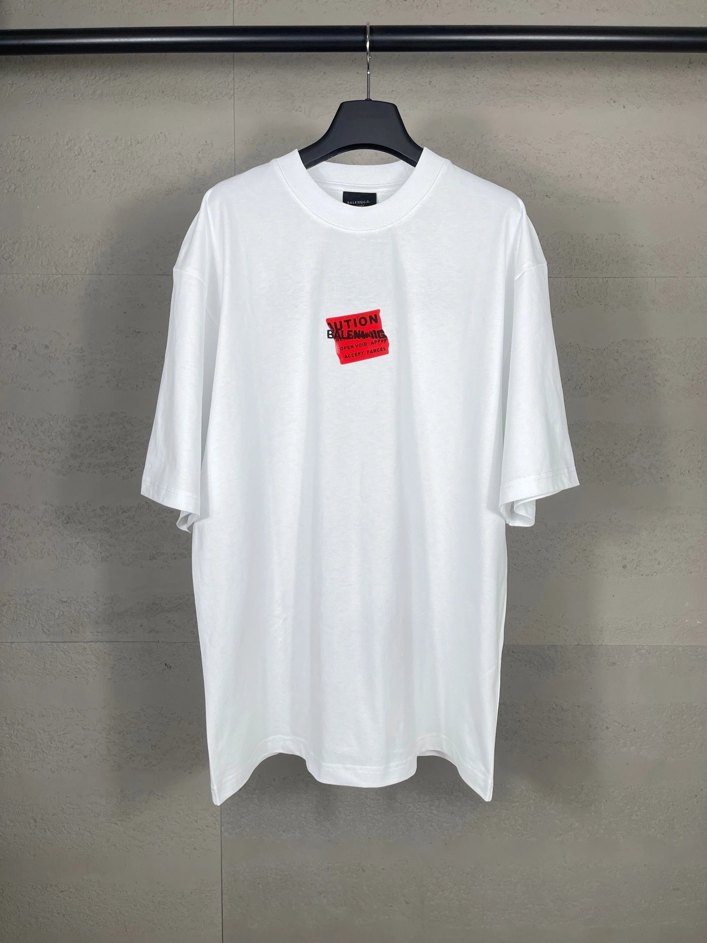 Balenciaga Logo Patch T-Shirt Light Blue - 11