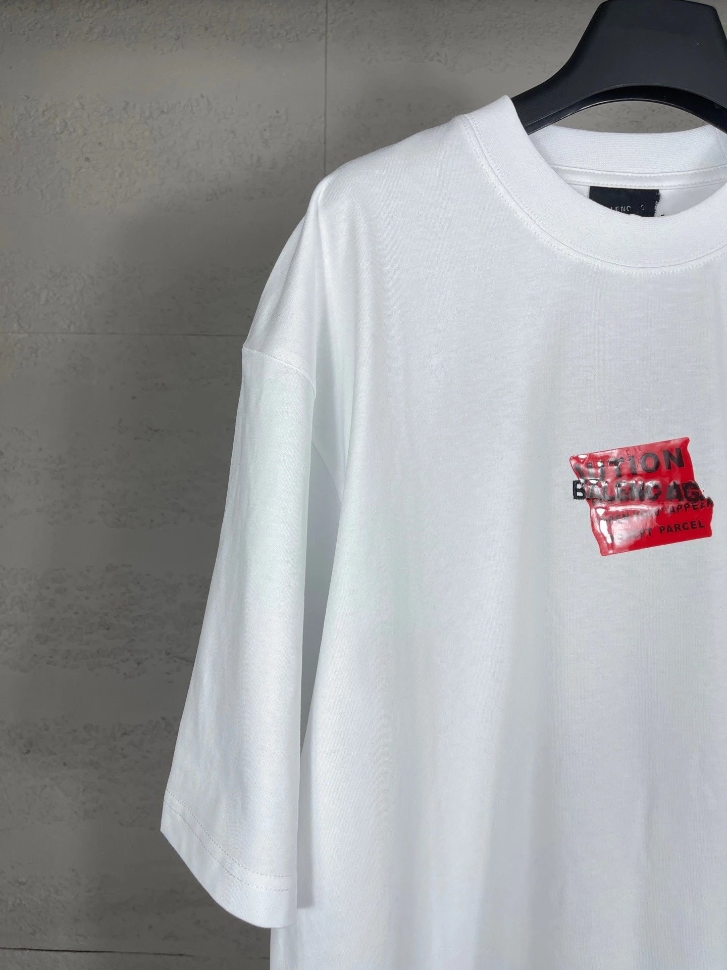 Balenciaga Logo Patch T-Shirt Light Blue - 14