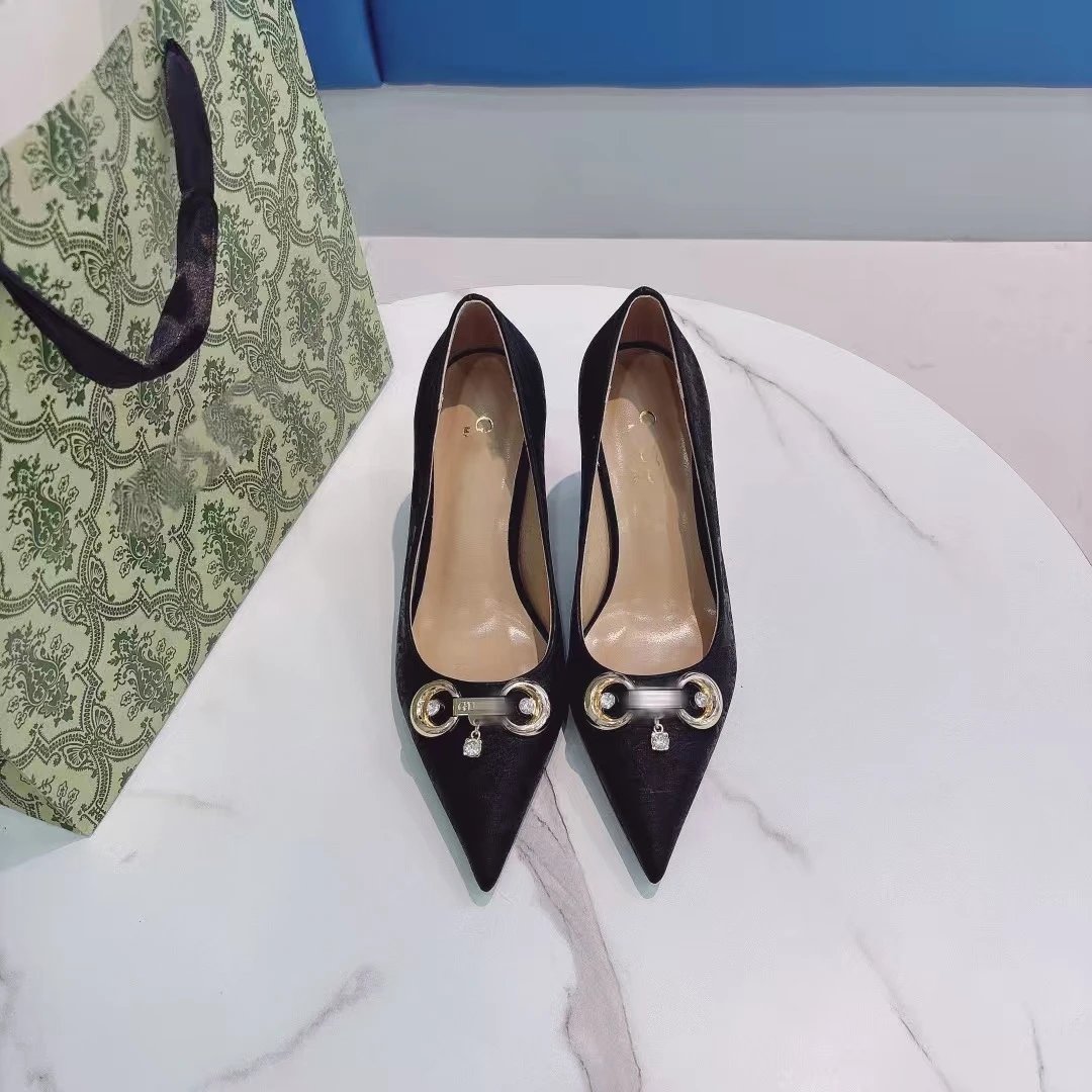 Gucci Marmont Horsebit Slingback Heels Gray Multicolor - 32
