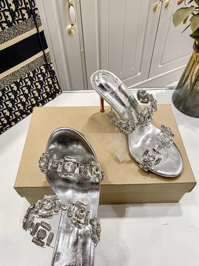 Christian Louboutin Sandals Rhinestone-Embellished Mule product detail image 8