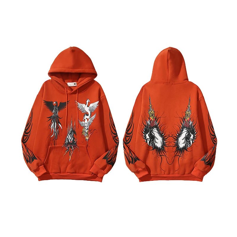 Saint Tears Gothic Flame Hoodie Black - 24