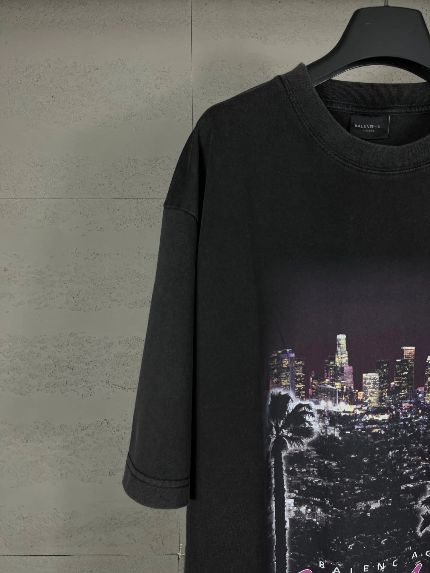 Balenciaga City of Angel Print Oversized T-Shirt White - 10