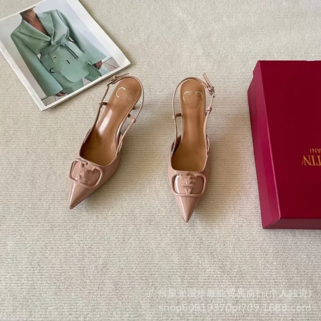 Unbranded High Heels Pointed-Toe Slingback with Square Buckle product detail image 20