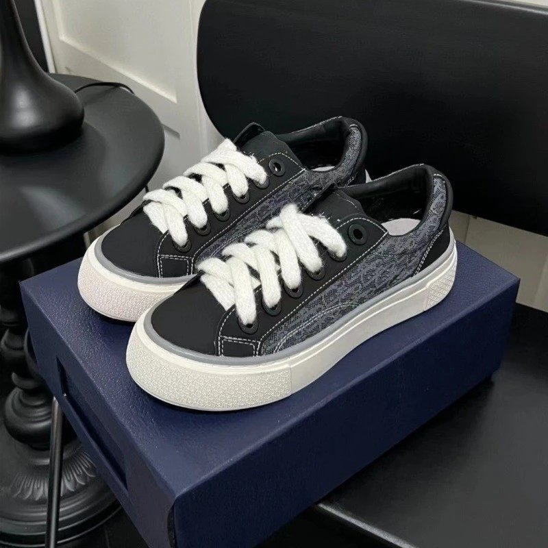 Dior Sneakers B33 Low-Top Platform — Black