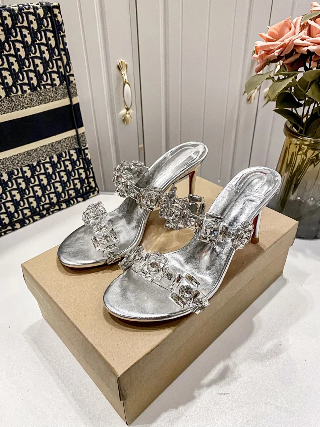 Christian Louboutin Sandals Rhinestone-Embellished Mule product detail image 9