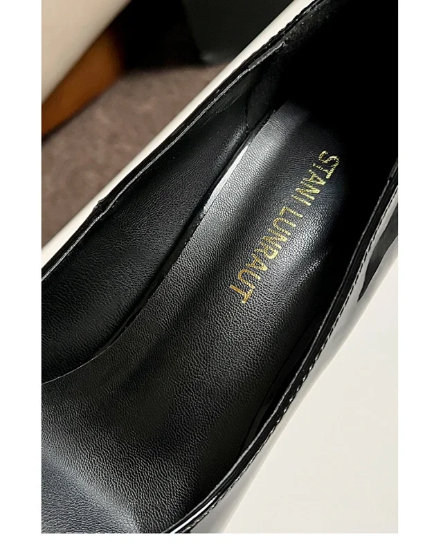 Unbranded High Heels Stiletto Pumps with Gold Metal Toe Caps product detail image 15