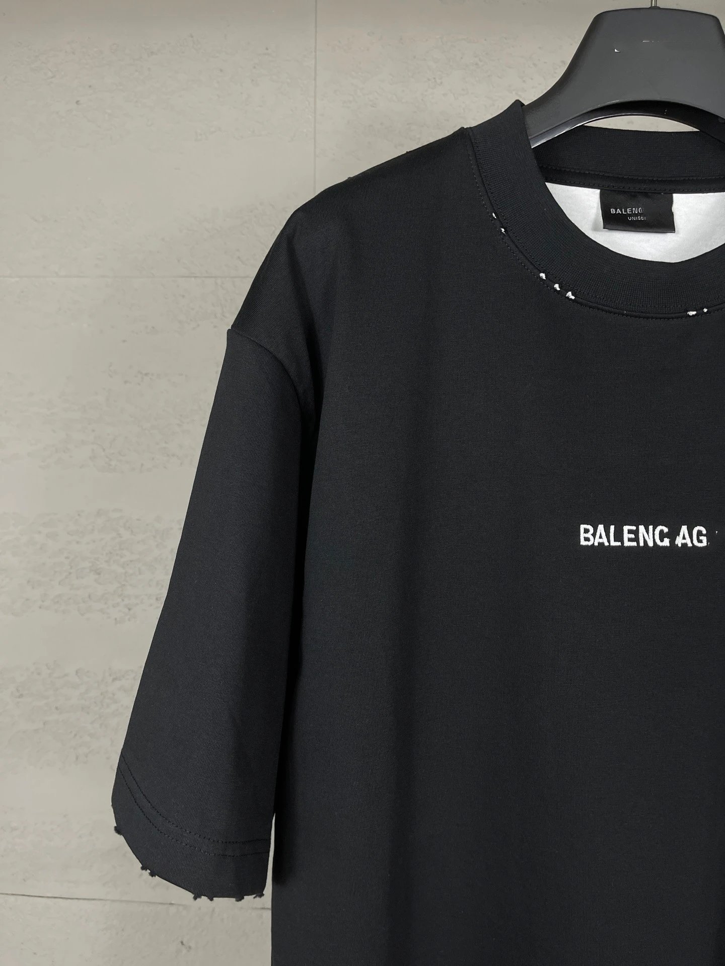 Balenciaga AG Distressed Oversized T-Shirt Black - 10