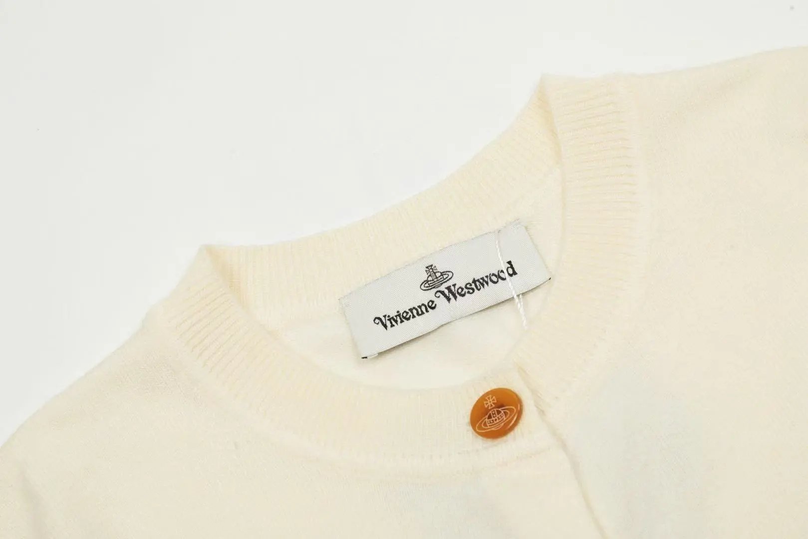 Vivienne Westwood Orb Embroidered Gray Cardigan - 16