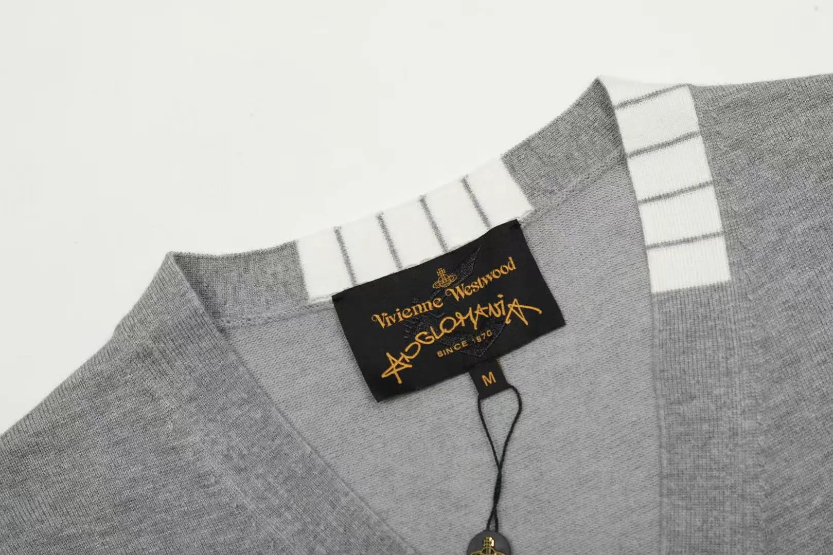 Vivienne Westwood x Kosho & Co White Striped Cardigan - 10