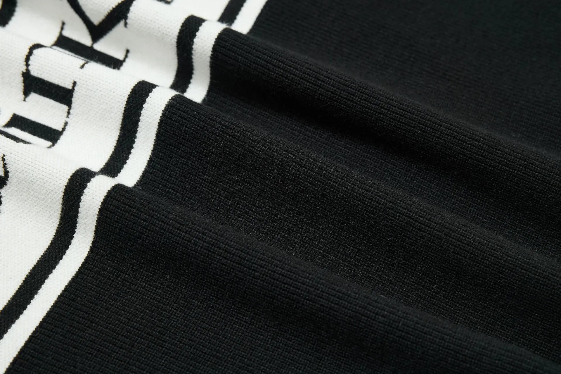 Matin Kim Logo Stripe Turtleneck Sweater Black - 37