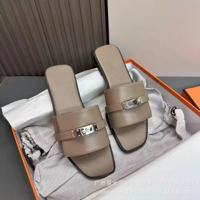 Unbranded Sandals Flat slide with turn-lock and studded strap detail product detail image 10