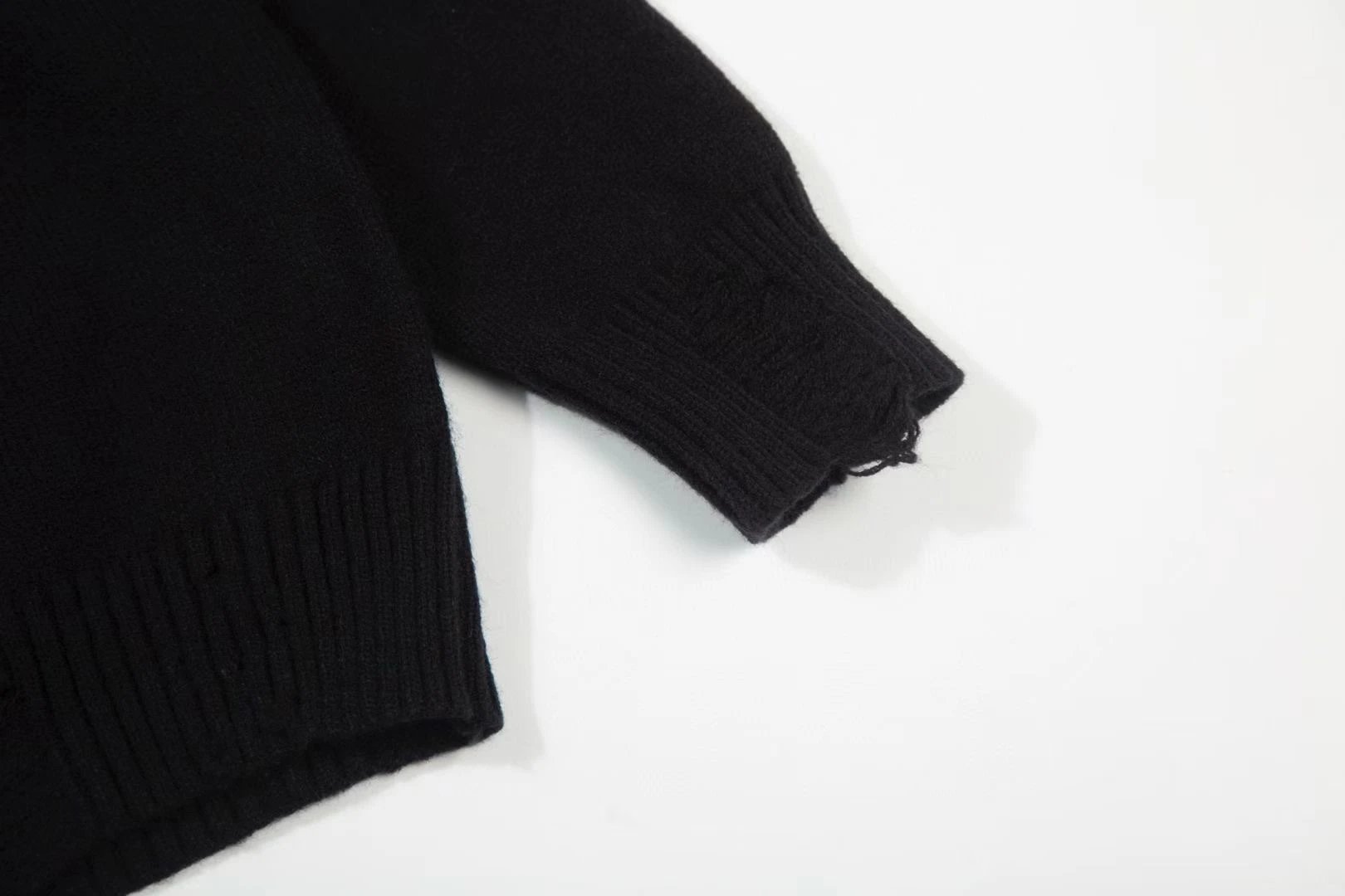 Matin Kim Logo Knit Hoodie Gray - 16
