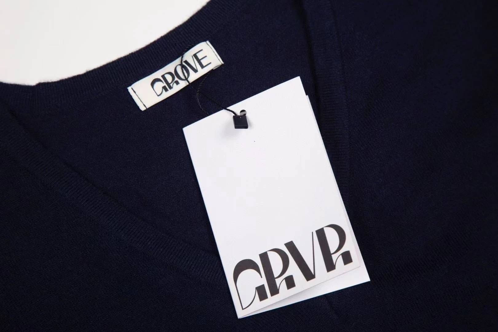 Grove V-Neck Knit Sweater Light Blue - 13