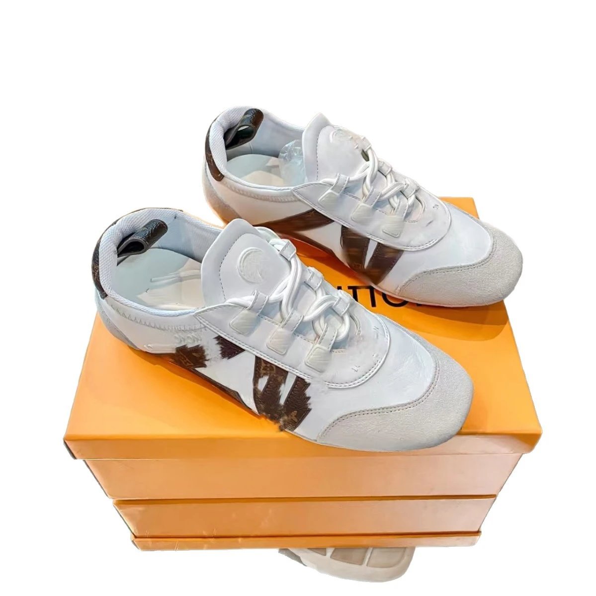 Louis Vuitton Sneakers Low-Top Lace-Up Monogram Colorblock image 5