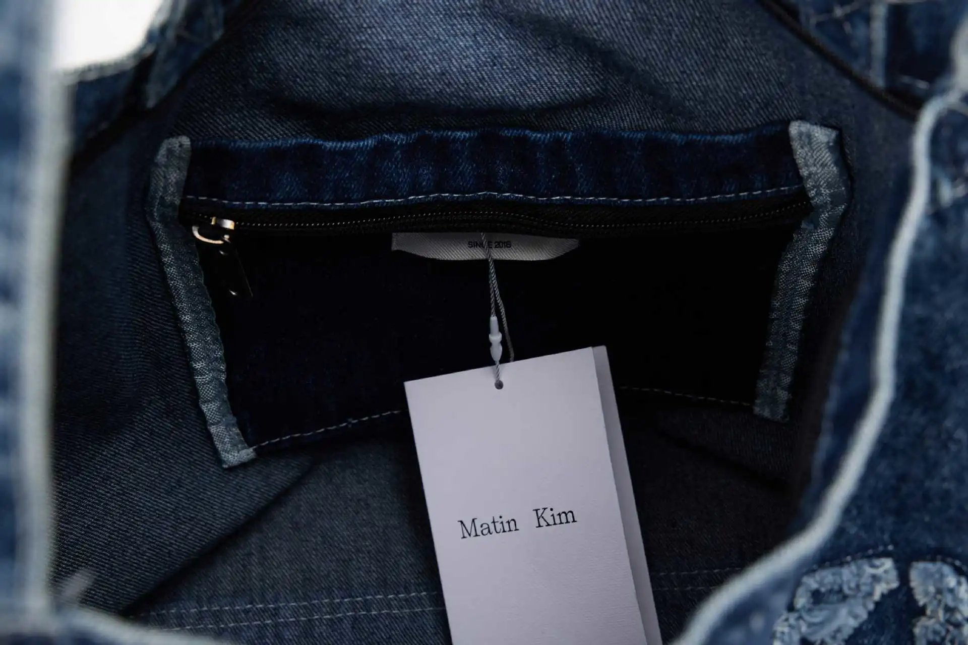 Matin Kim Denim Tote Bag Black - 27