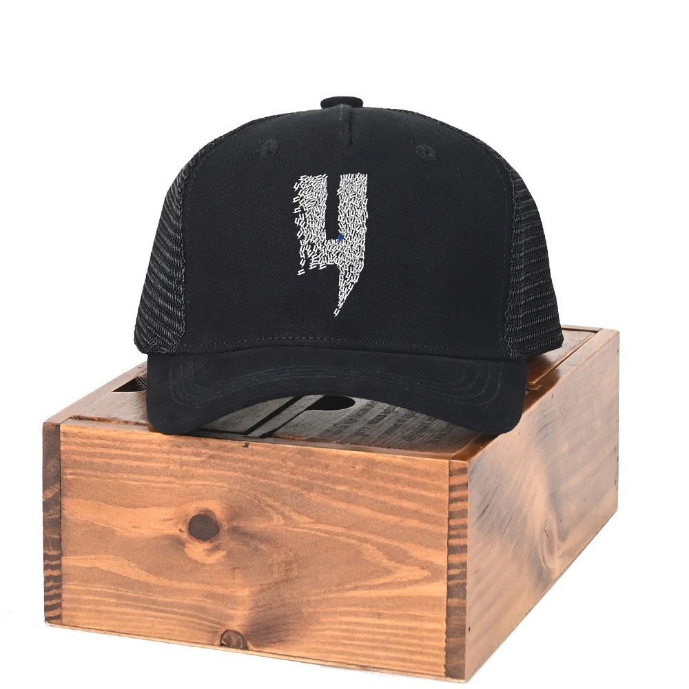 yelir wd Europe and the United States tide brand 4 men's sunshade baseball cap riding mesh cap letters 4 printing summer mesh breathable four seasons hundred with