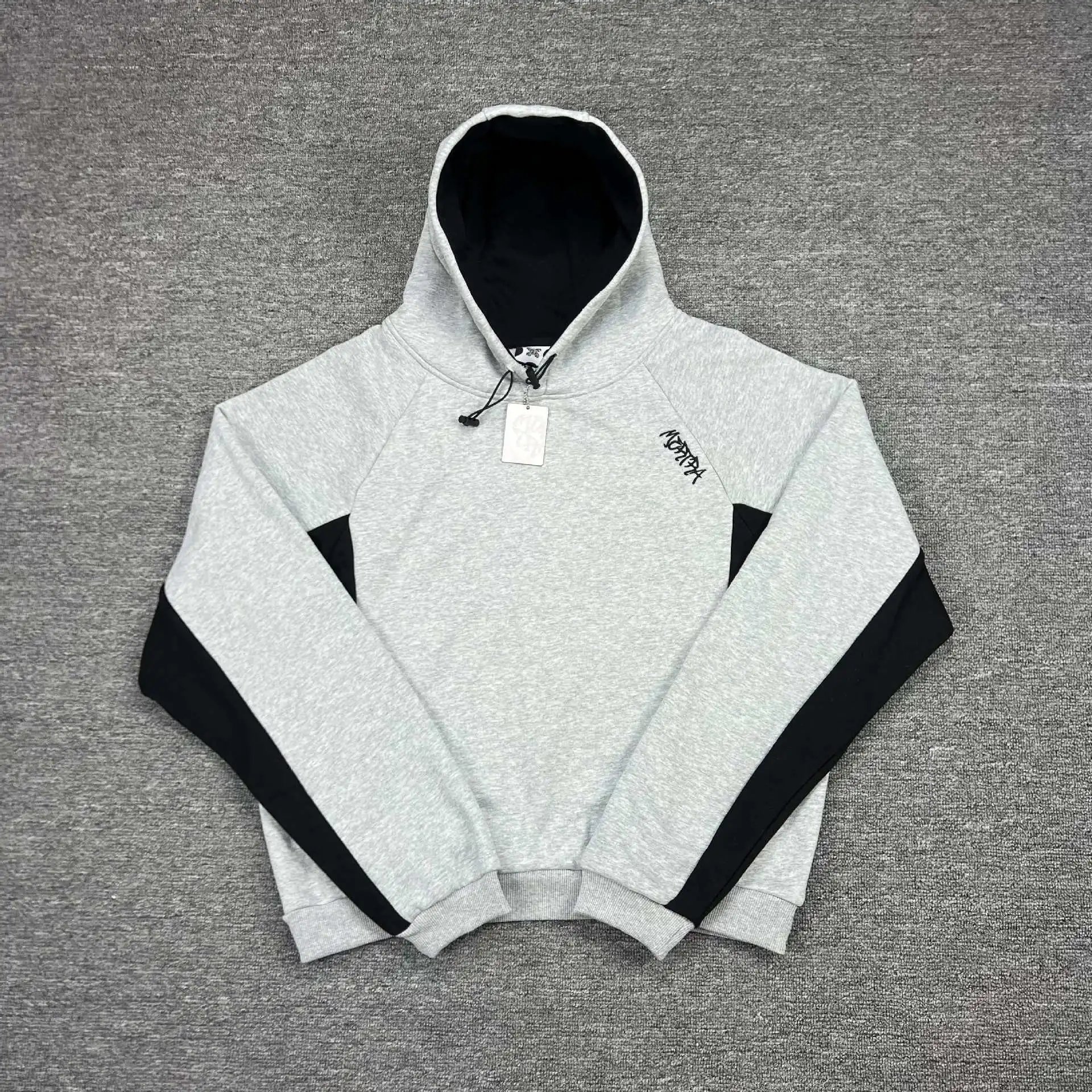 Contrast Embroidered Hoodie Set photo 6