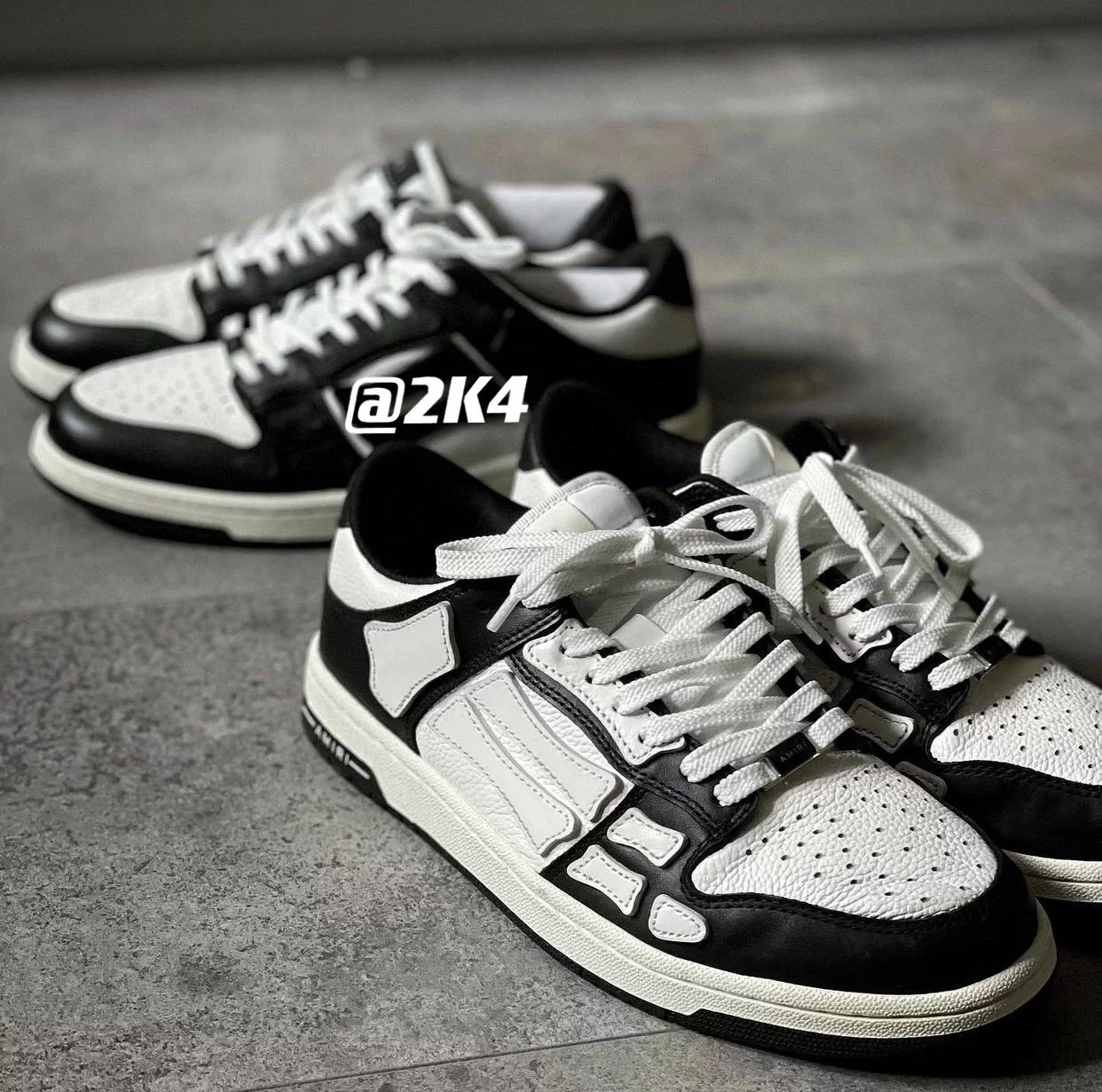 [2K4] Exclusive heavyweight! ！Amiri Skel top low casual boardshorts Amiri bone shoes Hanging market Lean into the work!