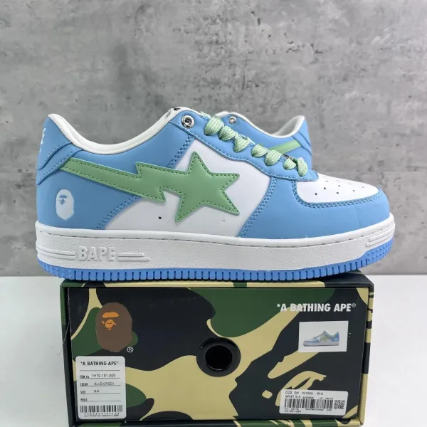 A Bathing Ape BAPE Sta Blue / Green Sneakers - 1